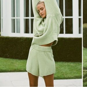 SABO SKIRT Ayva Knit Shorts in green